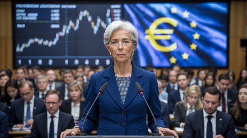 “Euro at a Crossroads: Christine Lagarde Warns of Risks Despite Global Opportunity for Europe’s Currency”