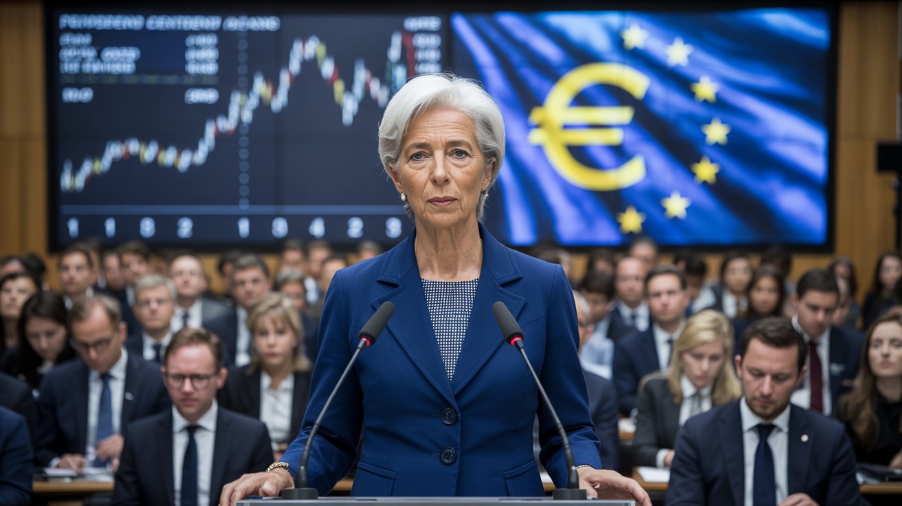 “Euro at a Crossroads: Christine Lagarde Warns of Risks Despite Global Opportunity for Europe’s Currency”