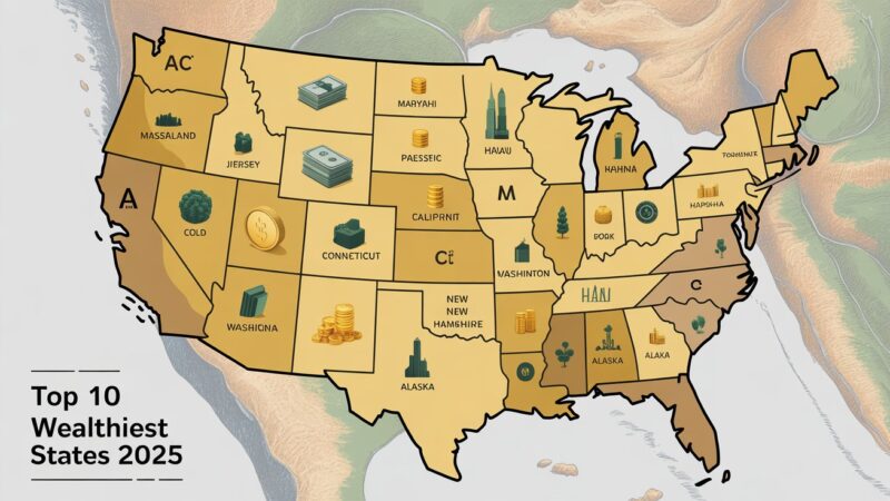 Top 10 Wealthiest States in the U.S. by Income in 2025