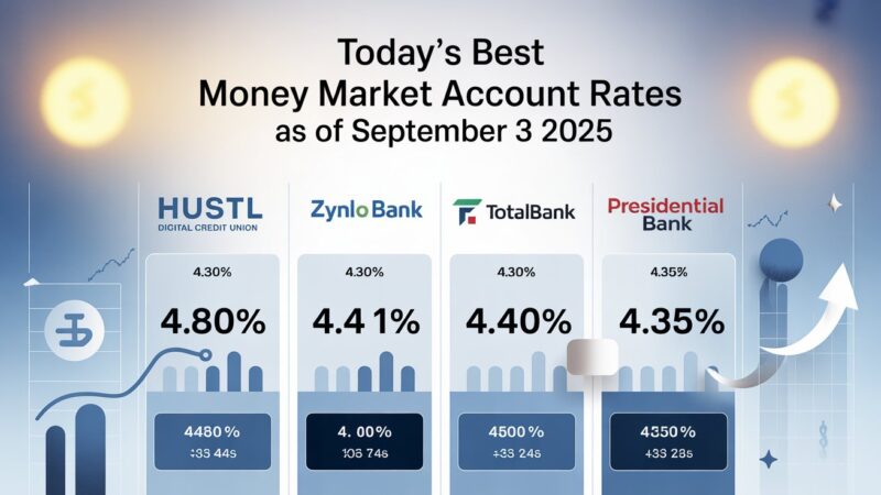 “September 3, 2025: Top Money Market Account Rates You Can Secure Up to 4.41% APY Today”