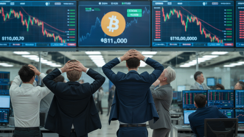 Bitcoin Plunges Below $111,000 as Strong U.S. GDP Data Triggers Market Sell-Off
