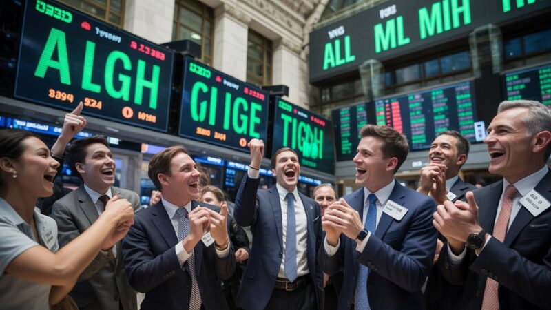 “Wall Street Soars to Record Highs: AI Optimism and Weak Jobs Data Boost Rate Cut Expectations”