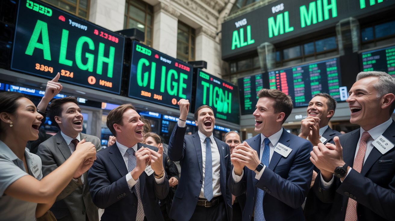 “Wall Street Soars to Record Highs: AI Optimism and Weak Jobs Data Boost Rate Cut Expectations”