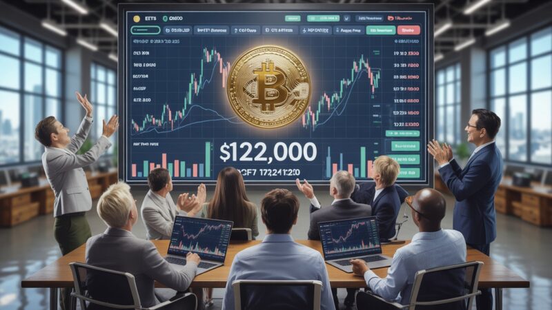 “Bitcoin Surges Past $122,000 Amid Record ETF Inflows and Growing Institutional Optimism”