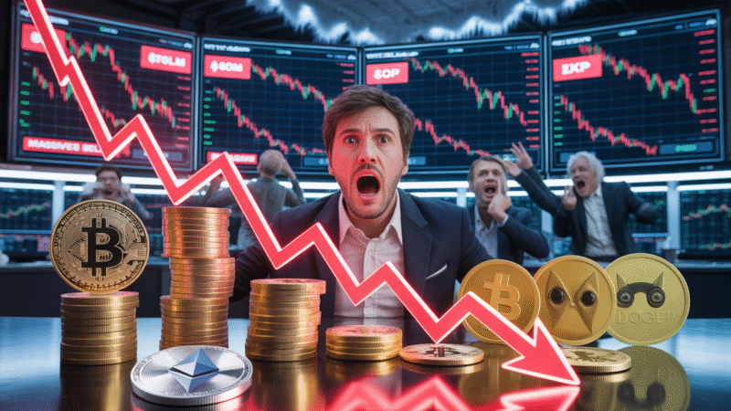 Crypto Market Faces $800 Million Liquidations: Bitcoin and Altcoins Under Heavy Pressure